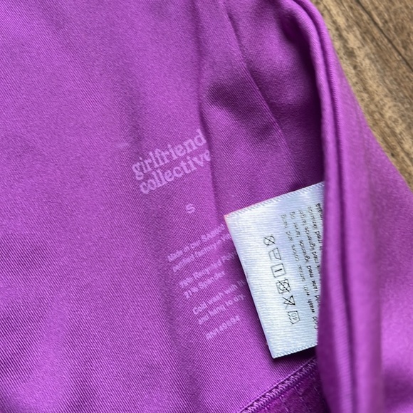 Girlfriend Collective Purple Leggings and Crop Top Set - Picture 7 of 9
